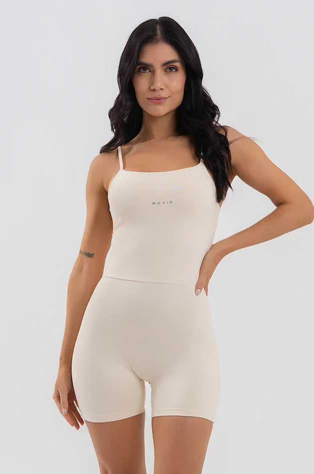 Macaquinho Saphyra Movie Fitness - Off-White