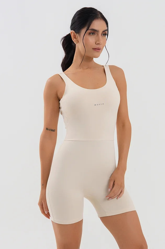 Macaquinho Sirena Movie Fitness - Off-White
